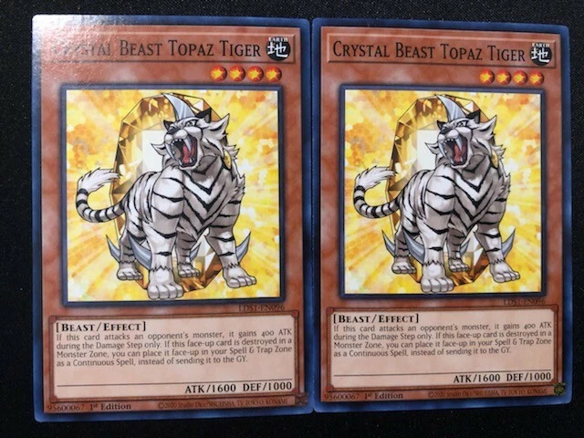 YGIOH CRYSTAL BEAST DECK- RAINBOW DRAGON- TOPAZ TIGER- RAINBOW BRIDGE- CAT NM - Image 4 of 4