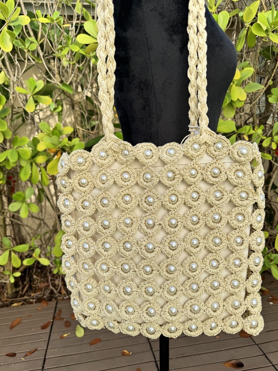 Haute Hippie Style Handwoven Double Handle Straw Raffia  display picture 1