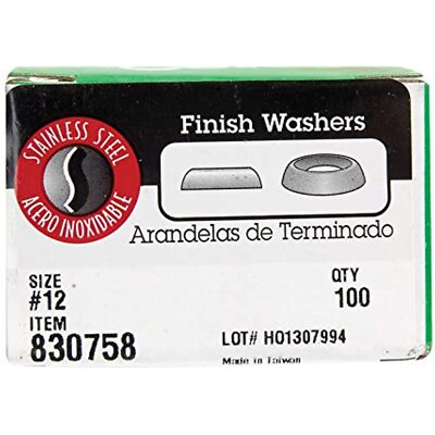#ad #ad Hillman No. 12 Finish Washer Stainless Steel 100 Box $20.77