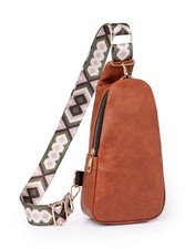 Sling Bag Crossbody Purse Fanny Pack Cross Body Crossbody Bags Trendy Brown