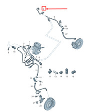 Audi E-Tron Gen Bremsleitung hinten rechts 4KE614742D NEU ORIGINAL
