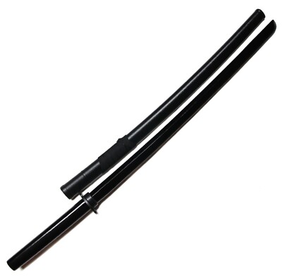 E-BOGU Handcrafted Black Oak Bokken (39'') with Saya/Scabbard