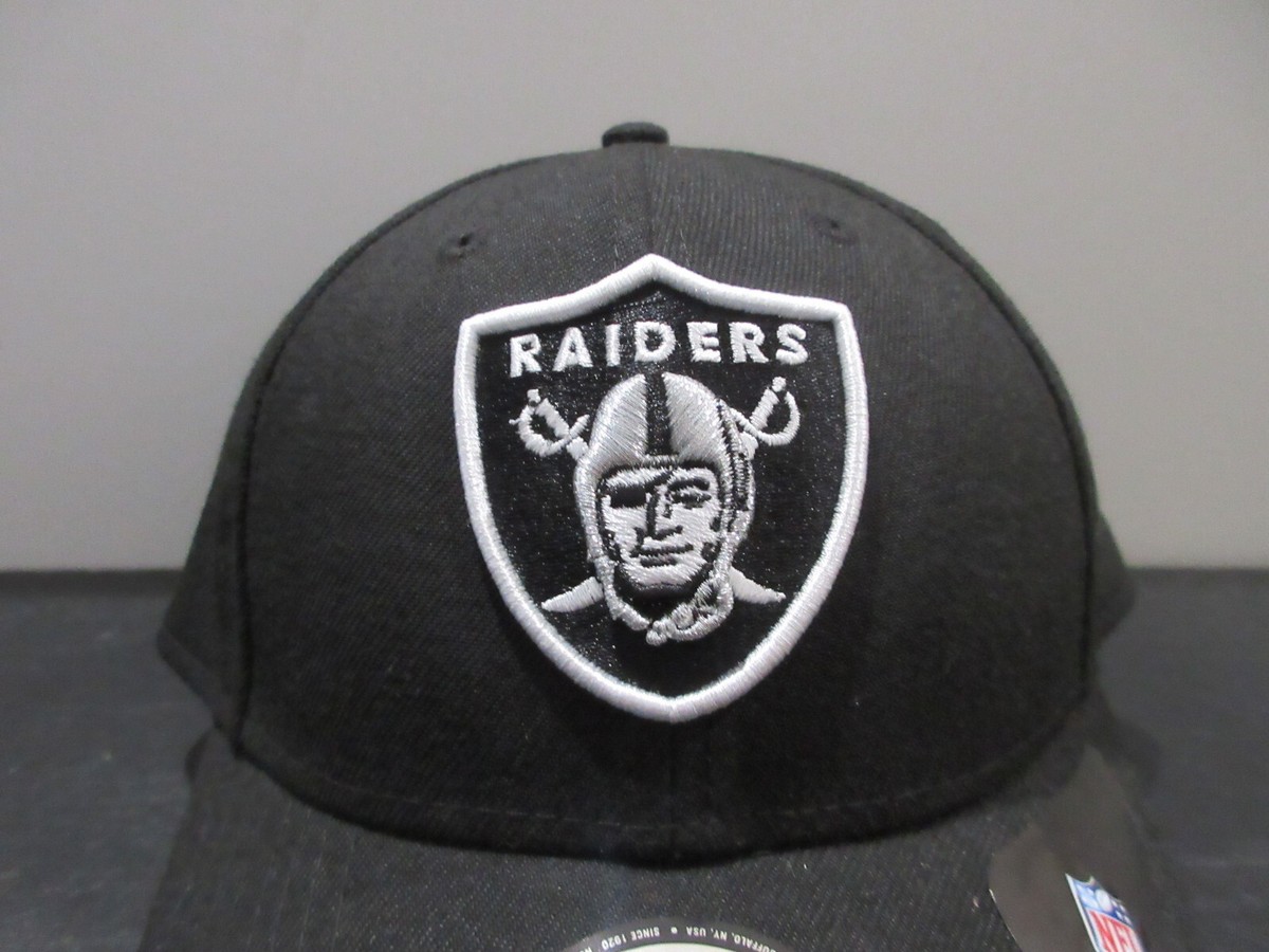 Oakland Raiders Hat Cap Snap Back Black Gray NFL Football