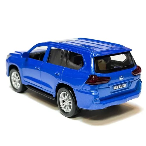 Lexus LX570 Metal Model Diecast Car Scale, Collectible Toy Cars, Blue, 1/36 - Picture 6 of 6