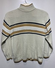 Southpole Texture Sweater Cream Thick Cable Knit Mens XL Vintage