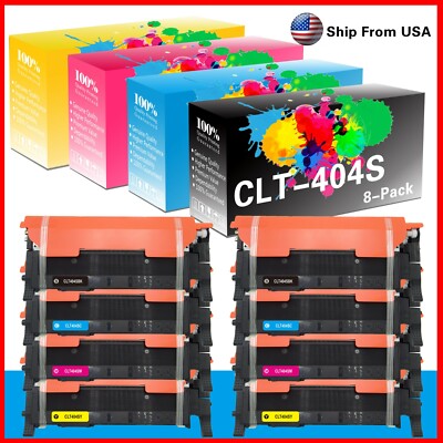 8PK CLT-404S CLT404S toner cartridge for Samsung Xpress C430 C430W C480