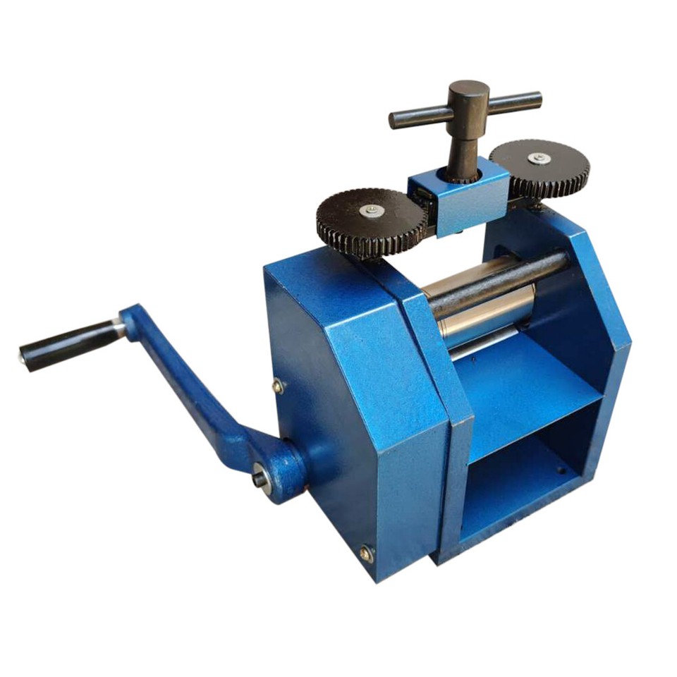 Jewelry Rolling Mill Machine 3 inch 75mm Gear Ratio 16 Presser Rolling