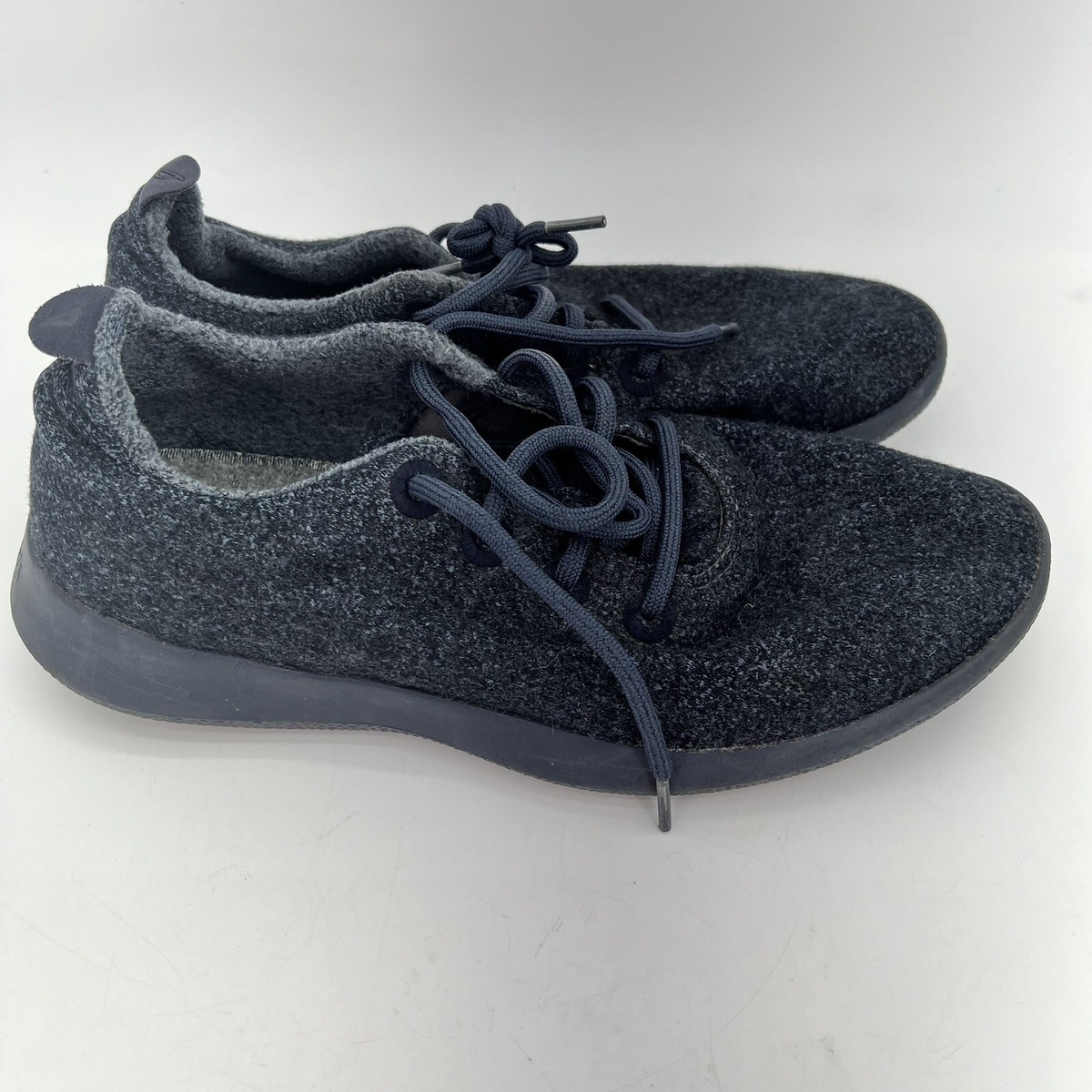 Allbirds Dark Blue Merino Wool Runners Sneakers Shoes Men display picture 2