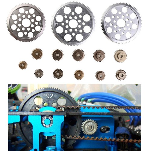 18T-92T Motor Alloy Cog Pinion Gear Set For Sakura CS S XIS D4 RC Model 1/10 Car - Picture 5 of 17