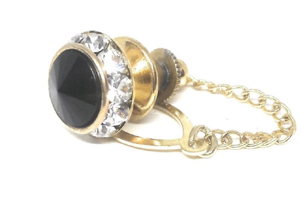 SWARVORSKI RIVOLI CRISTAL TIE TACK Foto 2 de 4