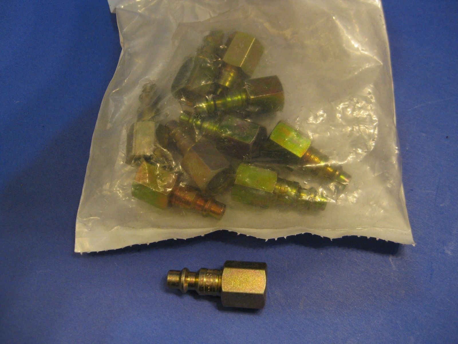 Perfecting Coupling D2F2 1/4" Brass Interchange Coupler and Plug, Lot of 10