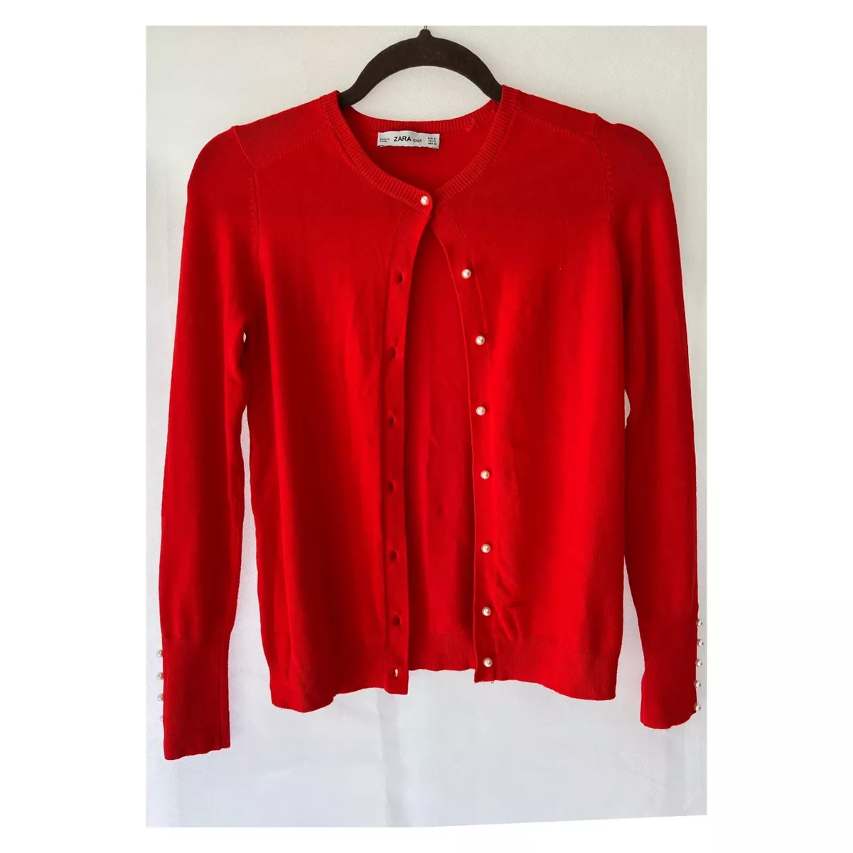 Zara cardigan with pearl buttons cheap