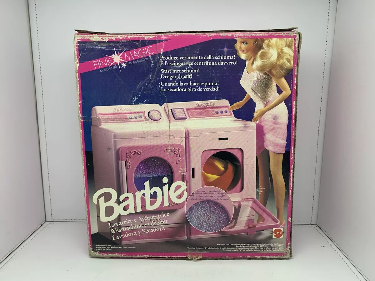 Vintage Barbie Pink Magic Washer & Dryer Mattel 1991 SEALED NEW