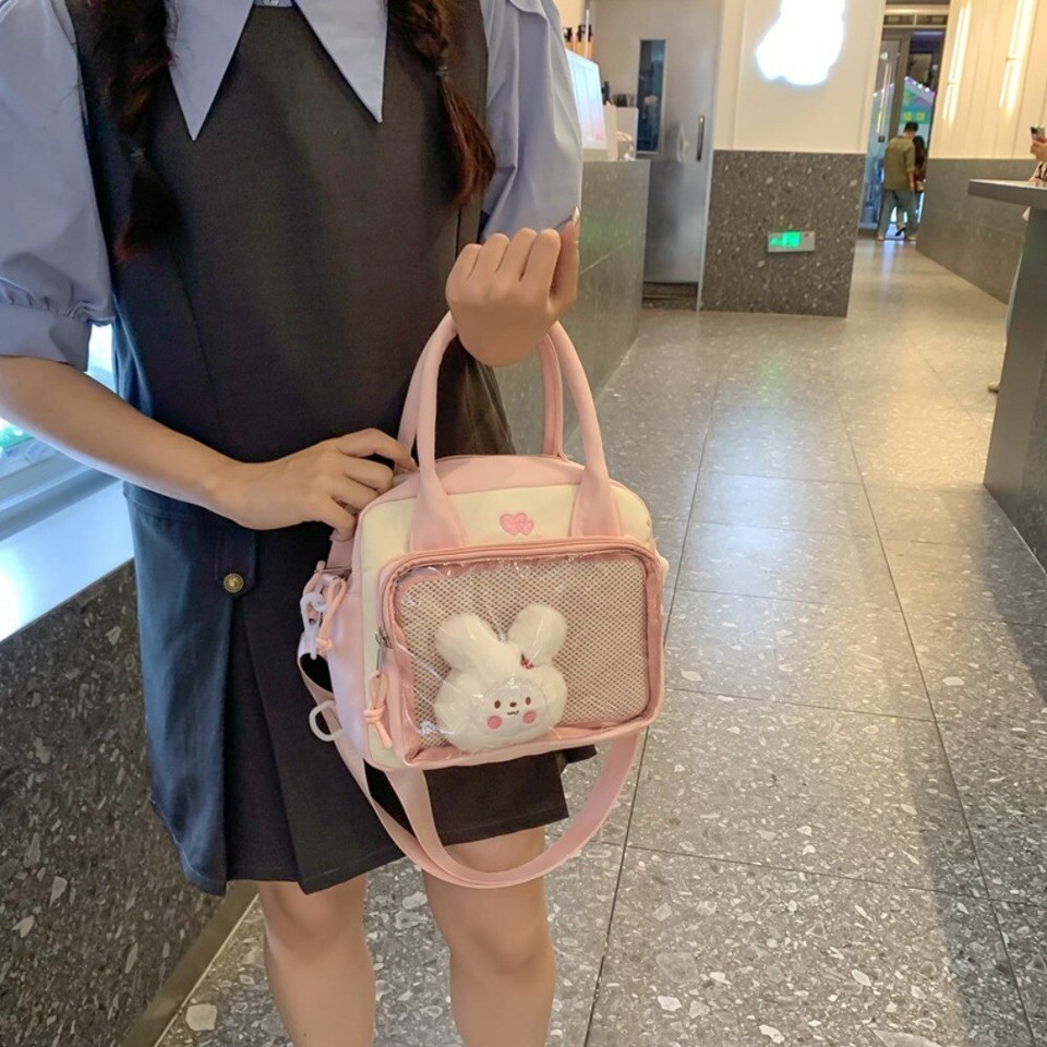 Clear Doll Display Bag Large Capacity Shoulder Bag Shoulder Pain Bag