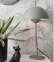 Design Tischlampe Modern Metall GrüN Grau Tischleuchte Elegant Cool Space Age