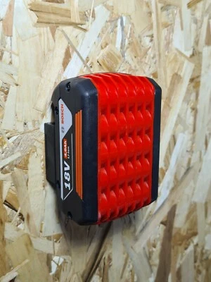 2 x Bosch Battery Mount 18v, by Power Rack UK, Battery Storage Mount for Bosch