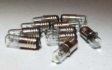 10x 12V 60mA E5 LES Miniature Filament Replacement Screw Bulb Dolls House Lights