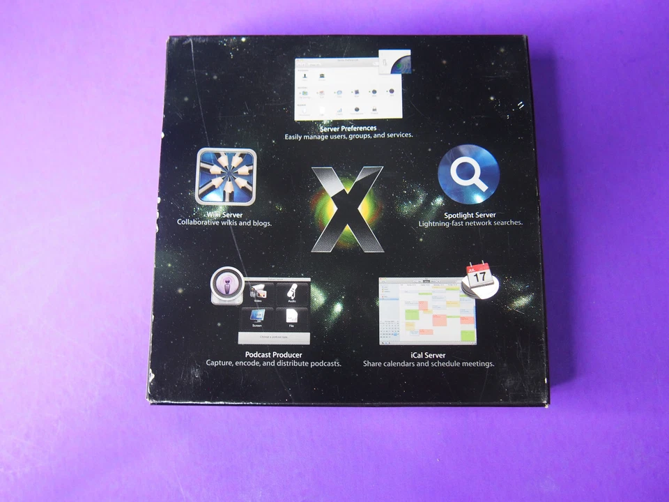 Licencia de 10 clientes de servidor Leopard versión 10.5 Apple Mac OS X en caja (MB005Z/A) Foto 2 de 2