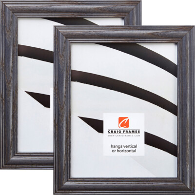 Craig Frames Wiltshire 440, 1.25'' Riverstone Gray Wood Picture Frame 2-Pack