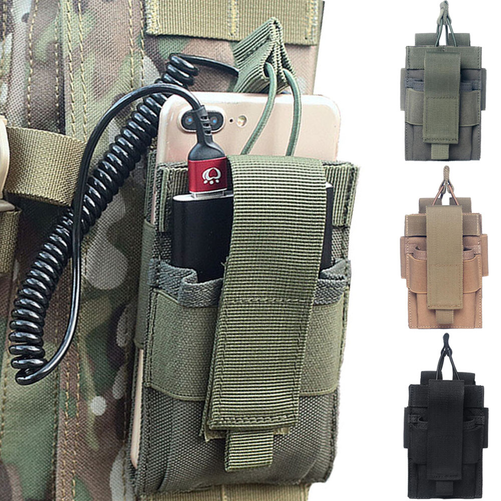 Tactical Radio Holder Case Molle Radio Holster Military Heavy Duty Radios Pouch