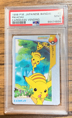 Pokemon Carddass Card Pikachu 2 Bandai Pocket Monsters 1998 PSA 9