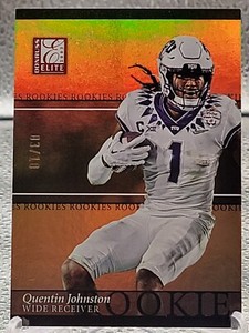 QUENTIN JOHNSTON 2023 DONRUSS ELITE ROOKIE GOLD CHIEFS #26 RC /10 🔥 🔥 