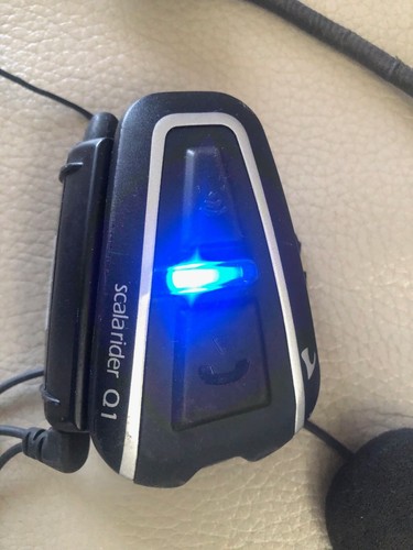 Scala Rider Q1 Motorcycle Helmet Bluetooth Headset tested to power on MP3 Calls - Picture 2 of 5