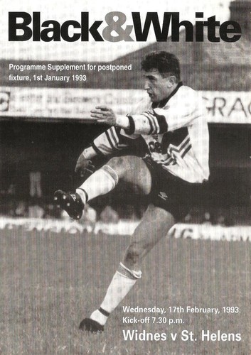 Widnes v St Helens - 1992/93 Division 1 *** plus rescheduled supplement *** - Picture 2 of 2