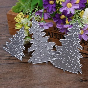 Christmas Pine Tree Bell Snowflake Cutting Dies Scrapbook Embossing Stencil-RO