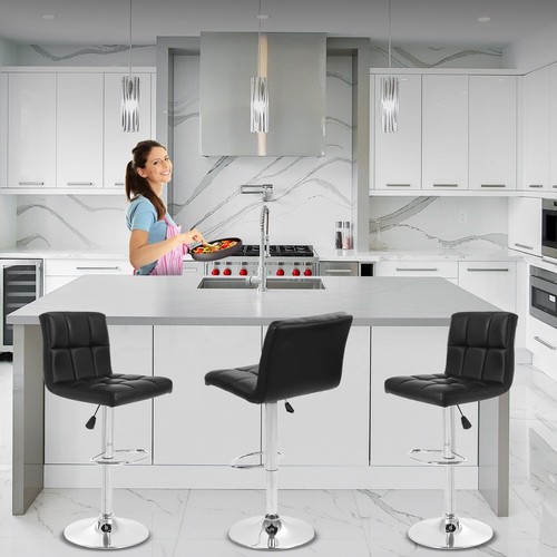 #1 Taburetes Modernos Sillas Para Barra Bar De Cocina Negro Modernos 2 PCS 2025 - Picture 8 of 9