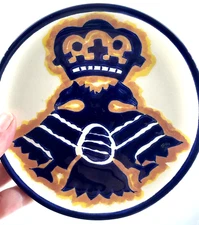 Jan Barboglio DOBLE AGUILITA PLATITO PLATE HandPainted 📍DOUBLE EAGLE 6" TALA