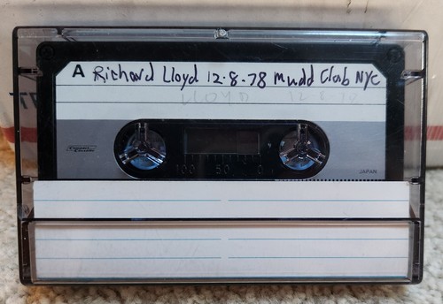 Richard Lloyd (TELEVISION) Live MUDD CLUB Dec 1978 original MASTER cassette tape - Picture 3 of 5