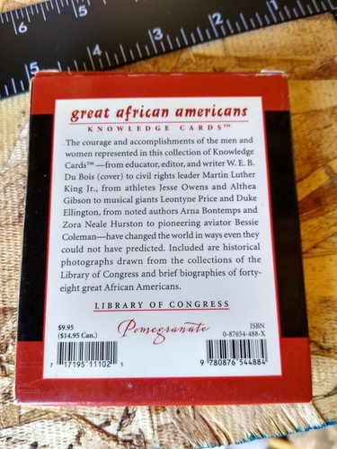 GREAT AFRICAN AMERICANS KNOWLEDGE CARDS By Pomegranate **BRAND NEW** - Picture 8 of 13