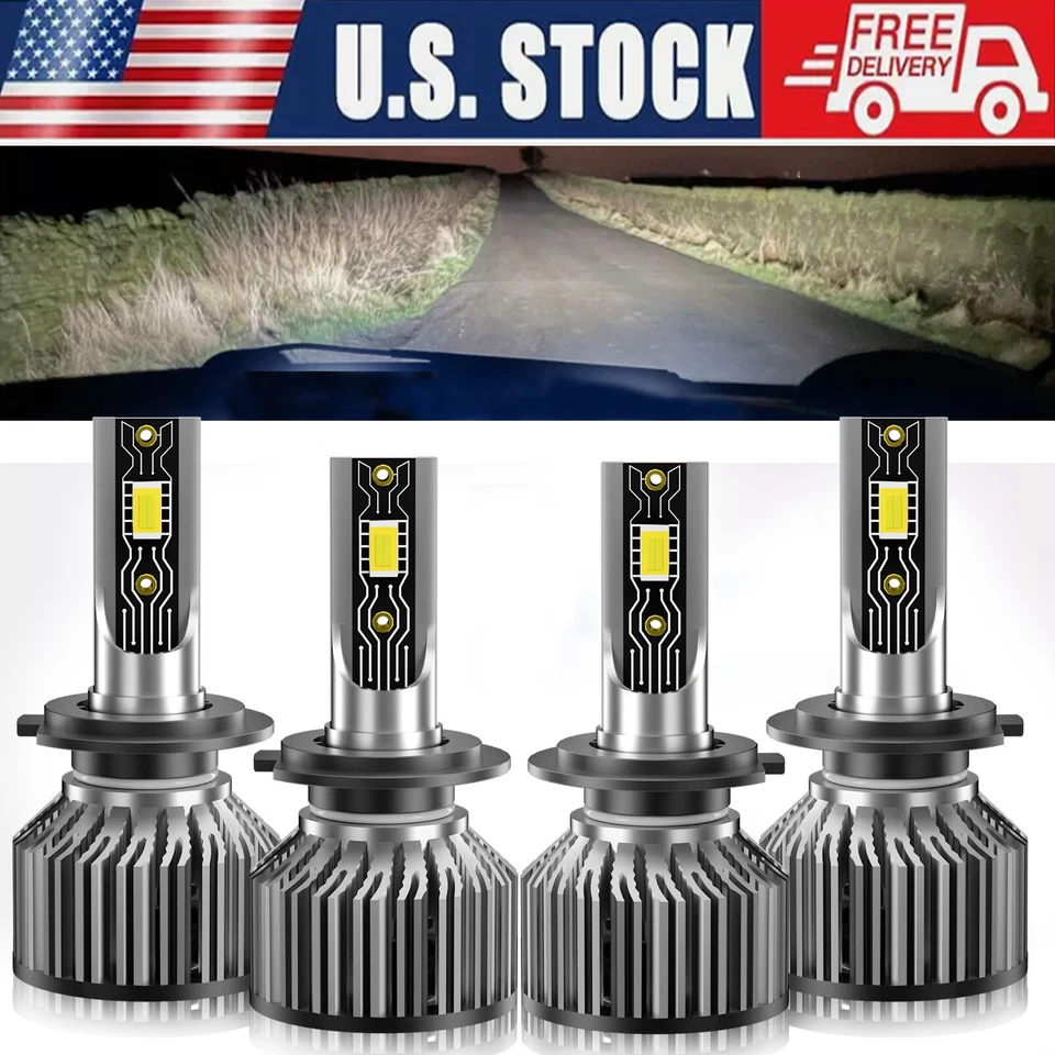 Kit de bombillas altas/bajas de faros LED H7 H7 6500K para BMW 328i GT xDrive 2014-2016 Foto 2 de 4