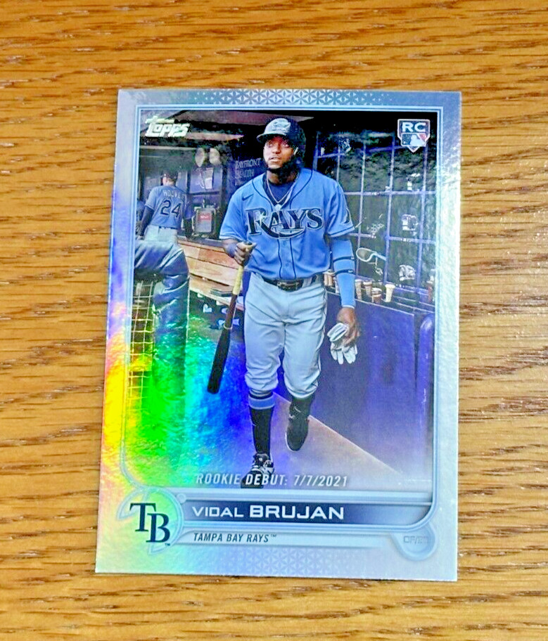 VIDAL BRUJAN 2022 Topps Update Series #US8 Debut Rookie RC Rainbow Foil