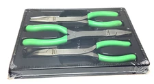 New Snap-on™ PL308CF 3pc 8" long Straight Bent Angled Jaws Needle Nose Pliers