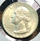 1951-D Washington Quarter Nice Original Gem BU CHRC