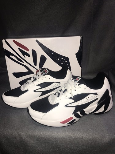 Fila Mindblower 1RM00128-014 - Blanco/FILA Rojo/Negro Hombres Talla 9.5 - Imagen 4 de 6