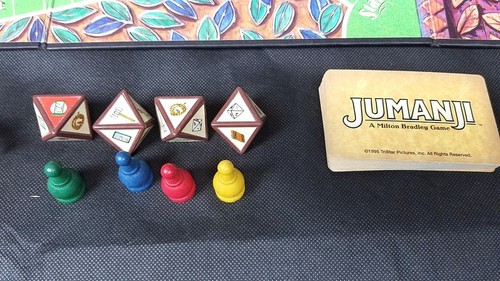 JUMANJI THE GAME By Milton Bradley #4407 (COMPLETE) 1995 Vintage Board Game - Picture 2 of 12