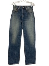 Zara Womens Jeans EU 34 US 2 Straight Fit Blue Denim Mid Rise 2569/215 NWT