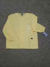Unisex Cherokee Size Medium Yellow Long Sleeve Scrub Top