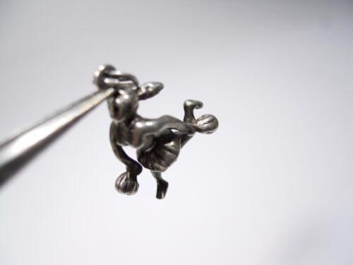 VINTAGE CHEERLEADER POM POM GIRL JUBELNDER ANHÄNGER CHARM STERLINGSILBER 925 - Bild 8 von 10