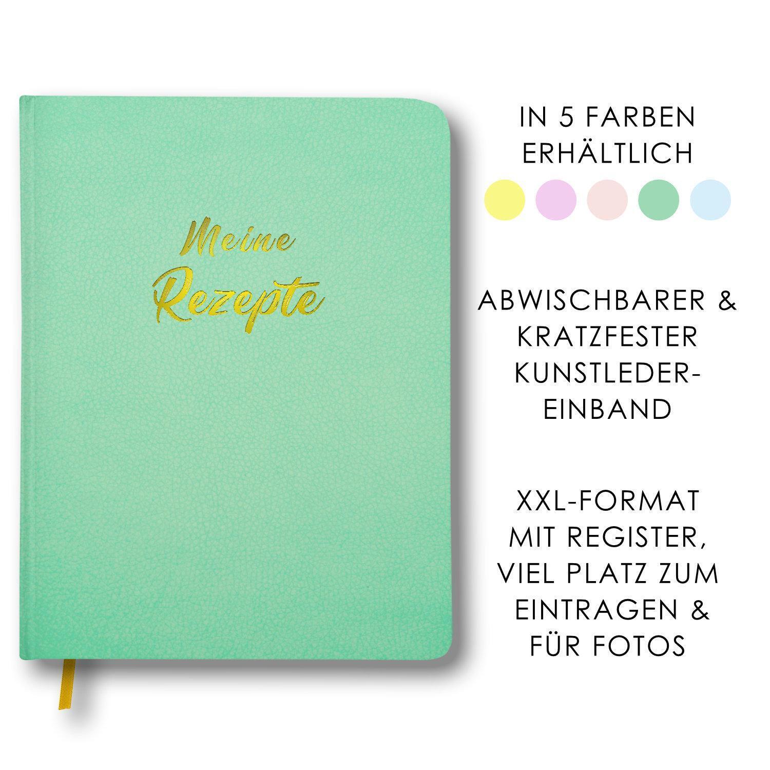 Thumbnail - Meine Rezepte Mintgrün | Notizbuch | Gebunden | 80 S. | Deutsch | 2020