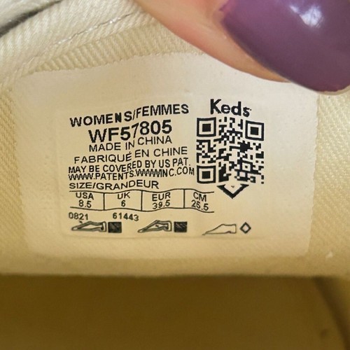 Kate Spade Keds Triple Triple Up Platform Glitter Sneakers Womens 8.5 Cream Gold - 第 10/22 張圖片