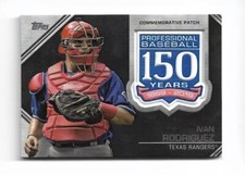 2019 Topps 150 Years SP IVAN PUDGE RODRIGUEZ PATCH TEXAS RANGERS RARE! $$ 
