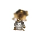 14k yellow gold .32ct round diamond stud earring SINGLE EARRING NOT A PAIR — photo 4