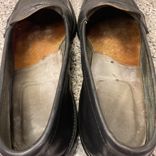 Alden x Brooks Brothers 1330 Black Shell Cordovan Half Strap Penny Loafers 10.5D - 第 22/24 張圖片