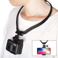 POV VLOG Smartphone Selfie Neck Holder Mount for GoPro Action Camera Cell Phone