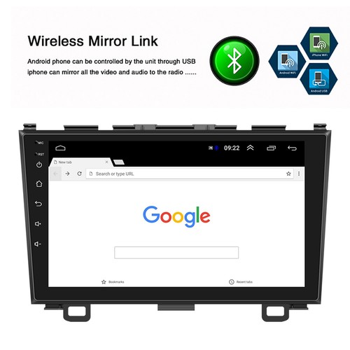 Apple Carplay For Honda CRV 2007-2011 Android 11.0 Car Stereo Radio GPS WIFI 9'' - Picture 9 of 12