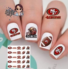 San Francisco 49ers Waterslide Nail Decals Set Of 50 Instructions & Bonus